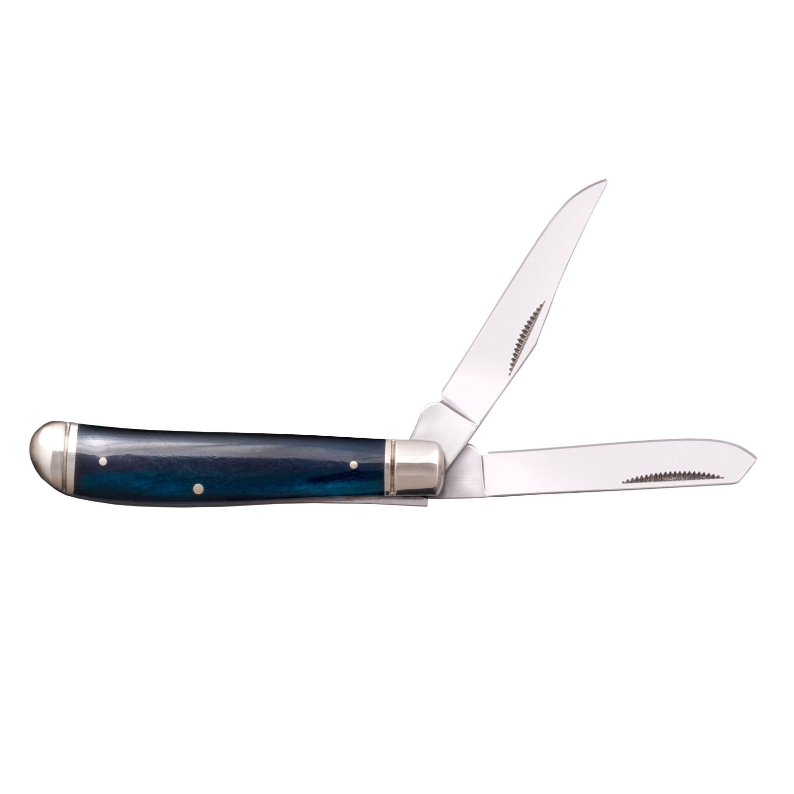Cold Steel Mini Trapper 2.5in w 2 8Cr13Mov Blades Blue Bone