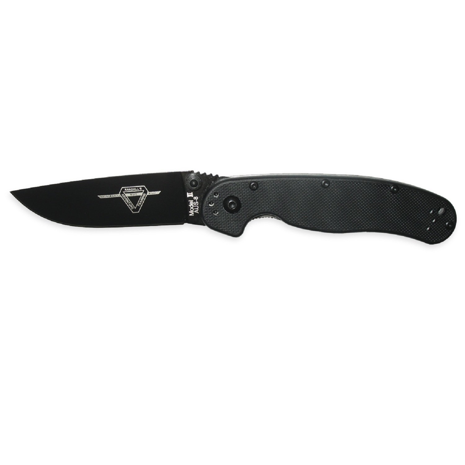 Ontario RAT2 Folder 3.0 in Black Blade Black Nylon Handle